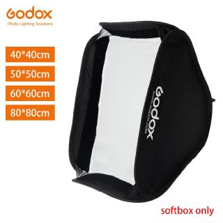Godox 40x40cm 50x50cm 60x60cm 80x80cm plegable Softbox Speedlite Flash Softbox para S-type fit Bowens Elinchrom Mount