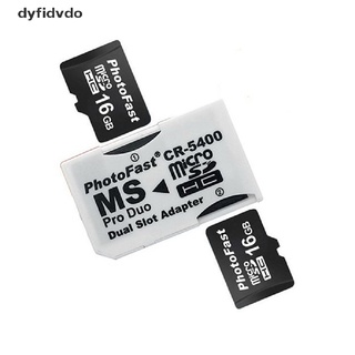 dyfidvdo venta caliente dual 2 ranura micro para sd sdhc tf a memory stick ms tarjeta pro duo lector adaptador para psp mx (4)