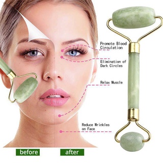 Rodillo de Jade herramienta de masaje Facial rodillo de Jade