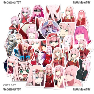 GoOutdoorTOY 50Pcs Anime Darling In The Franxx Stickers Laptop Skateboard Luggage Decal