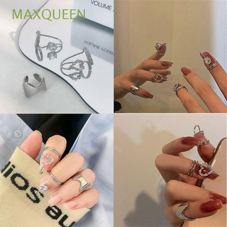 Maxqueen joyería/anillo abierto De aleación Metálica ajustable Para boda/regalo De cumpleaños
