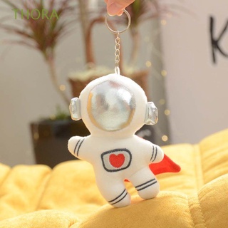 THORA Suave Llavero de estilo coreano Lindo Decoración colgante de bolso Llaveros Spaceman Colgante de muñeca Accesorios Regalos Creativo Niños Titular de la llave de dibujos animados Chicas Accesorios para llaves de coche