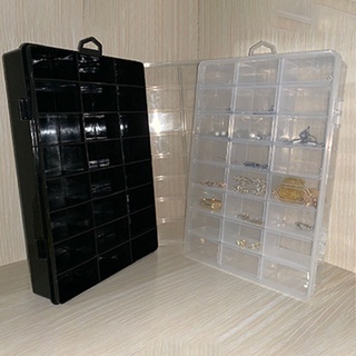 caja de almacenamiento organizador de manualidades ranura 24 rejillas compartimento compartimento ranura