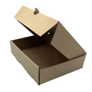 Caja de Carton Para Envios o Alimentos 50 pzas de 22x16.5x5.5 cm Microcorrugado Kraft (1)