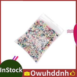 Owuhddnh 1000Pcs cuentas de vidrio DIY colorido una gran cantidad pulsera