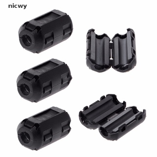nicwy 3 piezas anillo núcleo de ferrita bead abrazadera choke bobina emi rfi filtro de ruido clip cable snap mx