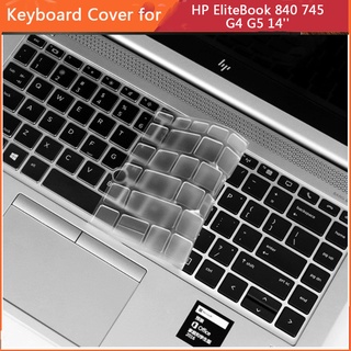 Funda de teclado para ordenador portátil HP EliteBook 840 745 G4 G5 14" pulgadas suave TPU silicona portátil teclado Protector de la piel