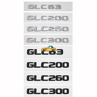 adhesivo trasero de coche abs para mercedes benz letra glc63 glc200 glc260 glc300 auto 3d alfabeto número tronco emblema insignia pegatina