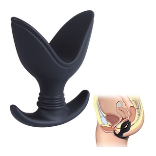 uanha Silicone Anal Dilator Opening Butt Expander Speculum Anal Plug Unisex Sex Toy