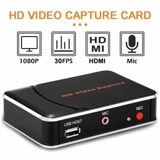 HDMI Video Capture Card 1080P Full HD Game Recorder Box USB Disk Support Mic-in ☆gyxcadia365