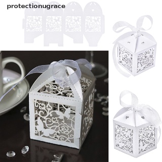 prmx 10/50/100pcs boda fiesta favor mariposa papel caramelo cajas de regalo con cinta grace