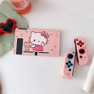 Nintendo Switch Soft Hello Kitty Silicon Case Switch Accessories Game Console Handle Protector Soft Cover (1)