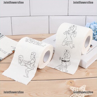 Jtfn 1 rollo de 2 capas de pañuelos eróticos impresos WC baño divertido papel higiénico suave pañuelo fino