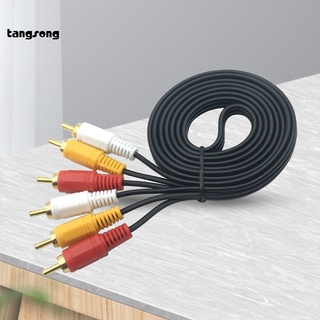 Tang_ Replaceable AV Audio Cable 3RCA to 3RCA Replaceable Audio AUX Cable Easy Operation for DVD (2)