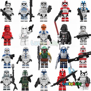Lego Star Wars Minifigures Darth Vader clon Trooper Stormtroopers bloques de construcción juguetes KT1042