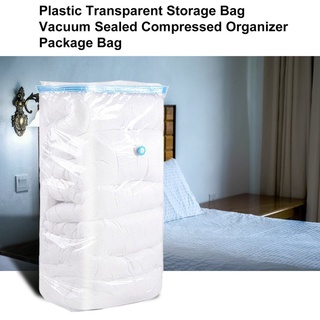 Bolsa De Almacenamiento Transparente De Plástico Sellado Al Vacío Comprimido Organizador