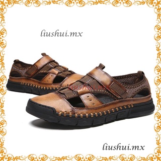[spot discount]primavera moda casual zapatos de los hombres transpirables sandalias cómodas zapatos de los hombres marrón [(*^-^*)