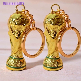 (whalesfalljy) fans de fútbol suministros copa del mundo llavero trofeo llavero de fútbol recuerdo caliente