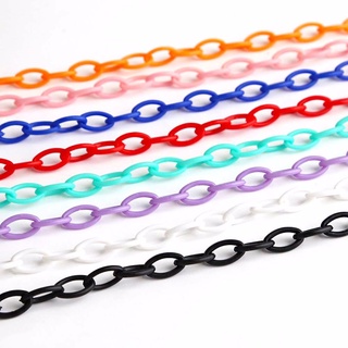 WALTON moda gafas cuerda niños gafas cadena protección cordón flor correa de plástico colorido Color caramelo niñas acrílico protección cuerda/Multicolor (9)