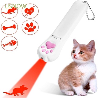Usnow proyección LED recargable herramienta De entrenamiento para mascotas gatos juguetes interactivos De dibujos animados mascotas palo/Multicolor (1)