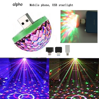Nuevo producto promoción Mini LED coche USB atmósfera luz DJ RGB Mini colorido música sonido lámpara USB-C teléfono superficie para Festival fiesta Karaoke