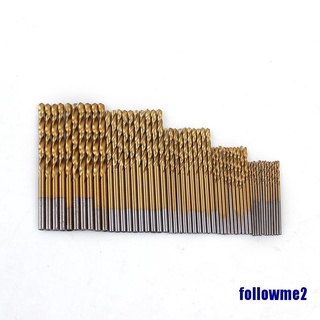 (followme2) 50 unids/Set brocas giratorias sierra HSS de acero alto recubierto de titanio taladro madera y Metal
