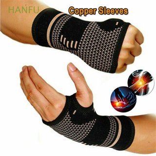 HANFU Wrap Sprain Arthritis Support Elastic Gloves Wrist Hand Brace Knitted Bandage Gym Sleeve Breathable Wristbands