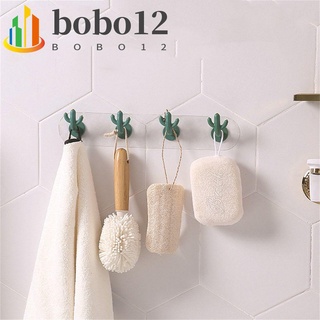 BOBO Creativo Ganchos adhesivos Decoración de pared Percha Gancho para llaves Pegatina Mutifuctional Montaje en pared Cuarto de baño Cactus