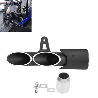 ifayioy - silenciador de escape para motocicleta (doble salida, tubo de cola, 51 mm, universal mx)