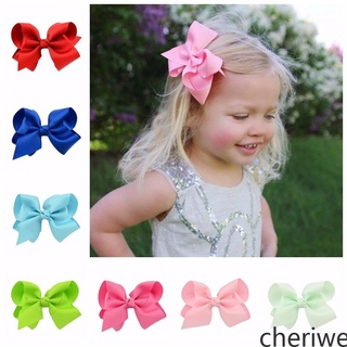 1Pcs Solid Dovetail Ribbon Bow Knot cute Children's Hairpin Baby Hair Accessories cheriwe