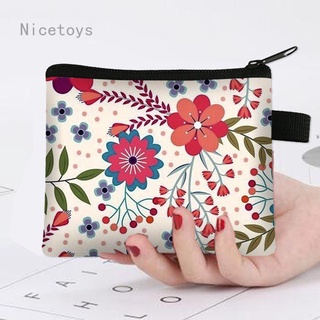 Nicetoys nuevo mini fresh flower zero cartera de mujer portátil bolsa de tarjeta
