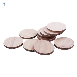 10 x formas de círculo de madera, etiquetas de artesanía de madera lisa 50 mm (5 cm)