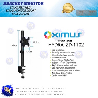 13-27 pulgadas LCD TV soporte MONITOR para OXIMUS HYDRA ZD1102 inclinación giratoria giratoria