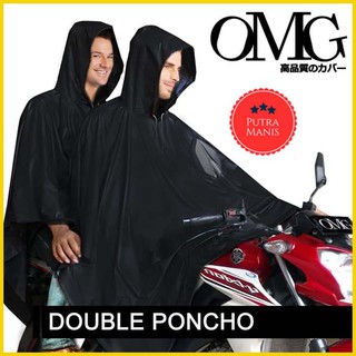 Omg impermeable de PVC de goma de la motocicleta Canal pareja doble Poncho impermeable Bounce matol matel ORI abrigo