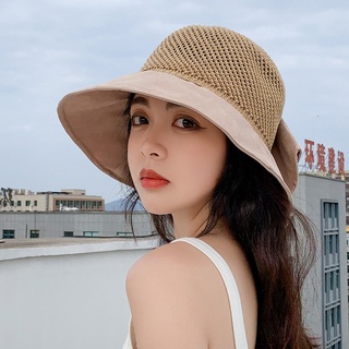 2021 coreano femenino verano grande a lo largo del sombrero del sol