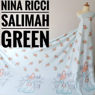Nina Ricci Salimah - tela de metro verde (0,5 m)