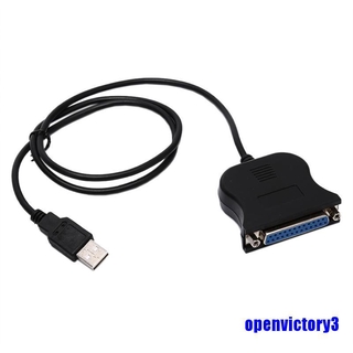 IEEE 1284 25 pines puerto paralelo a USB 2.0 Cable de impresora USB a adaptador paralelo