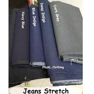. Elástico Denim algodón Jeans Material de tela liso algodón elástico chaleco Chamarra pantalones