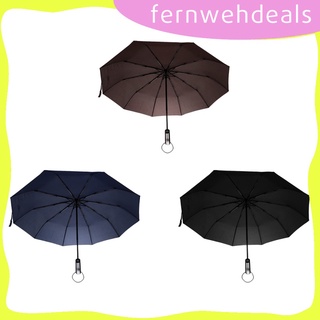 [fernwehdeals] Travel Umbrella Automatic Windproof Canopy Auto Open and Close Black