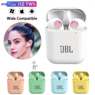 【JBL I12】JBL TWS Inpods12 Bluetooth Wireless Earphone For Android/IOS Macaron earbuds Touch Control Earpods magento