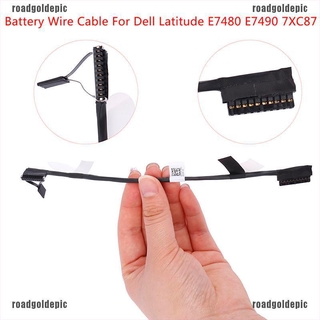 roadgoldepic - cable de batería original para dell latitude 7480 7490 7xc87 dc02002ni00 hjkm