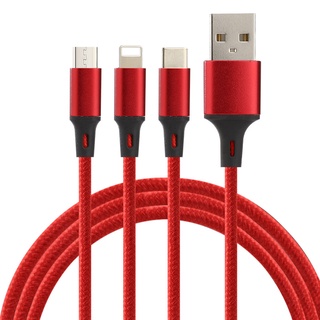 Cable Usb 3 en 1 Cable de Carga Pulpo Tipo C, Micro USB