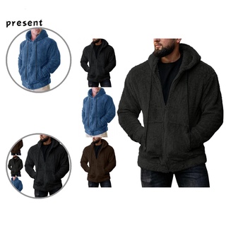 pr Wear-resistant Winter Coat Casual Men Coat Hooded for Daily Wear