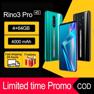 Rino3 Pro smartphone 4GB+64GB android cellphone 8+13MP 4G 4800mAh phone cell phone mobile phone