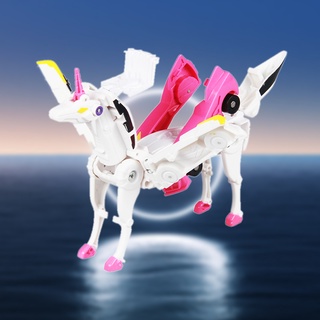 Exquisita caja de regalo embalaje corea flying wing unicornio deformado robot de los niños juguete regalo de navidad Tianma