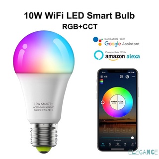 WiFi Smart Bulb Work with Alexa RGB Corlorful Dimmable Timer Function Magic Light or Remote Controller Lamp grehfd