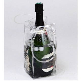HOLYBOOK verano cubos de hielo plegable accesorios de vino enfriadores de vino enfriador de vino cubo botella enfriador portador de cerveza bolsa de hielo/Multicolor (3)