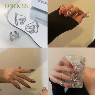 Onekiss anillo abierto De aleación ajustable Para mujer regalo De cumpleaños/boda