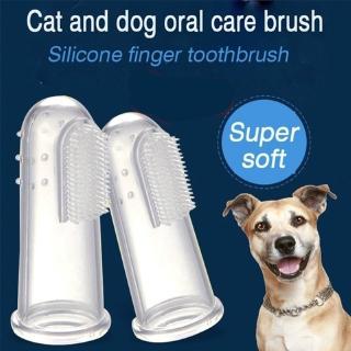Escova de dente de dedo de animal de estimação macia