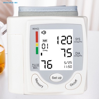 avocata.mx Monitor de presión arterial blanco preciso práctico máquina de presión arterial apagado automático para el hogar